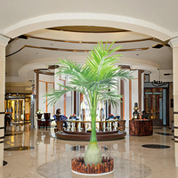 Décoration d'intérieur d'hôtel Plante artificielle élégante en forme de cocotier artificiel en forme de bouteille