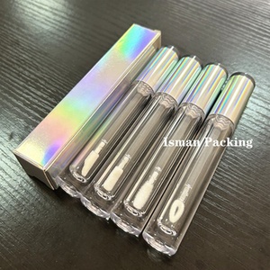 Tube de gloss à <span class=keywords><strong>lèvres</strong></span> rond transparent ISMAN 5 ml avec boîte holographique, ensemble d'emballage de gloss à <span class=keywords><strong>lèvres</strong></span> irisé, logo personnalisé, cosmétiques en marque privée - Product Image 3