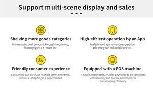 ตู้จำหน่ายสินค้าอัตโนมัติ HAHA Vending 360 Combo แบบแช่เย็น พร้อมระบบ AI Visual Recognition SDK รองรับการชำระเงินหลากหลายรูปแบบ และระบบตรวจสอบระยะไกล - Product Image 3