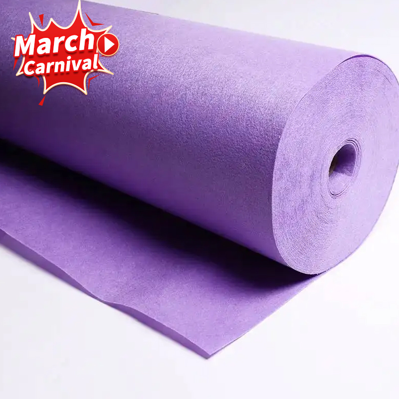 Оптовая продажа, Экологически чистая индивидуальная 100% полиэфирная ткань, цветная фетровая ткань, 1 мм, 2 мм, 3 мм, фетровый рулон, листовой фетровый материал