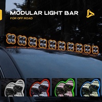 Barra de Luces LED Modular Enlazable de 30 Pulgadas con RGB DRL para Ranger Tacoma Hilux Jimny RZR UTV 4x4 4WD Bakkie Bumper Ute