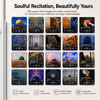 Aimant de réfrigérateur personnalisé DIY avec musique du Coran, aimant vierge pour sublimation, aimant de réfrigérateur photo personnalisé, lecteur de musique BT mural et pour réfrigérateur