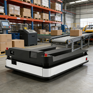 หุ่นยนต์คลังสินค้า Ruan Yi RMR-FR31201P <span class=keywords><strong>AGV</strong></span> รับน้ำหนัก 1200 กก. ระบบนำทางด้วยเลเซอร์ SLAM ทำงานได้ 6-8 ชั่วโมง หลบหลีกสิ่งกีดขวางด้วยเลเซอร์ รับน้ำหนักได้มาก - Product Image 5