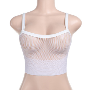Spaghetti Strap Hollow Out Tops chaleco Fishnet <span class=keywords><strong>camiseta</strong></span> para mujer 2024 trajes <span class=keywords><strong>de</strong></span> verano - Product Image 2