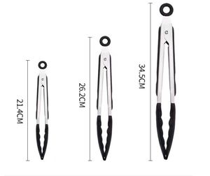 Küchen zange Edelstahl 9 "und <span class=keywords><strong>12</strong></span>" Silikon zange zum Kochen Hitze beständiger Grill Grill verriegelung zange - Product Image 6