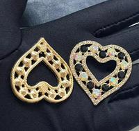 Breloques DIY en métal M, incrustées de diamants, polyvalentes pour vêtements, accessoires capillaires, pinces à cheveux, serre-têtes, décoration de chaussures et sacs
