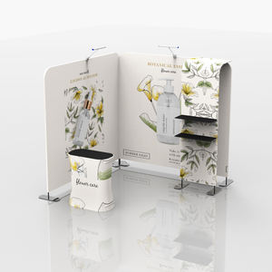 תא תערוכת אלומיניום נייד קל להתקנה עם תצוגת טרייד תצוגה מסחרית מדפי פרסום - Product Image 1