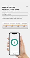 NISKO Coffre-fort numérique en acier à double tiroir avec remontoir de montre intelligent à empreinte digitale et antivol intégré pour chambre à coucher et armoire