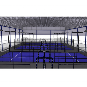 Campo da <span class=keywords><strong>Padel</strong></span> Mobile UNISPORT con Tetto, Vetro da 12mm, Prezzo, Erba Artificiale, Dimensioni per <span class=keywords><strong>Club</strong></span> Sportivi - Product Image 6