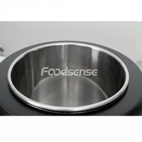 Bouilloire électrique commerciale de soupe chaude d'acier inoxydable de réchauffeur d'aliments de buffet de pot de chauffage de soupe électrique