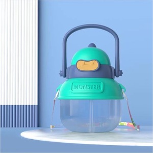 Monster Plastic Water Bottle 500Ml Bpa Free Kids Cartoon Cup With Handle For Camping - Product Image 2