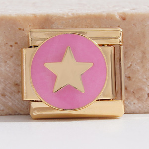 Modular Charm Bracelet Stainless Steel Gold Tone Unisex Everyday Wear With Interchangeable Charms For Women And Men - Product Image 3