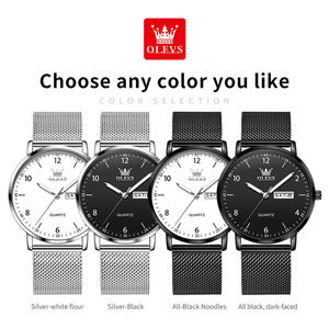   Reloj de Cuarzo para Hombre, 2996, Personalizado al por Mayor, de Lujo, con Logotipo Personalizado OEM, Estilo Delgado, Resistente al Agua, con Calendario, Superventas - Product Image 6