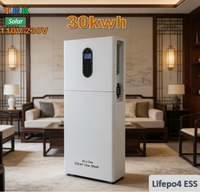 Batería LiFePO4 Todo en Uno de 30 kWh y 12 kW con Inversor Híbrido 110V/120V/230V/240V para Hogar/Oficina en México, Sistema de Almacenamiento de Energía (ESS)
