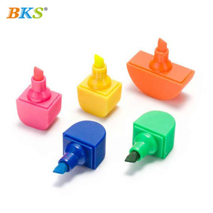 Bks Khuyến Mại Mới Lạ Biểu Tượng Tùy Chỉnh In Ấn Hình Dạng 5 in1 Món Quà Vui Vẻ Highlighter Bút Đánh Dấu Cho Các Trường Học Và Trẻ Em - Product Image 5