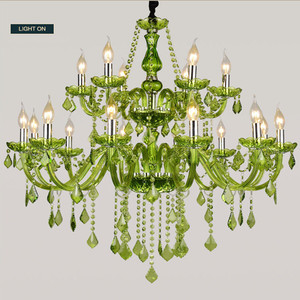 JYLIGHTING Lampadari Verdi in Cristallo, Luci per Camera da Letto, Lampadari in Cristallo per Matrimoni - Product Image 6