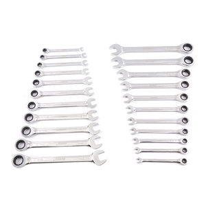 22 pezzi metrico e sae crv chiave combinata chiave a cricchetto set per riparazione auto domestica - Product Image 4