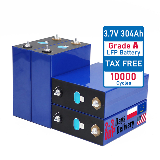 US PL RU EU Stock Lithium Ion Prismatic Lf280k Lf304 Grade a 3.2v 304ah 320ah Lifepo4 Battery Cells for Home Energy Storage