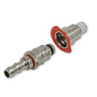 Raccord rapide Staubli, alésage 10 mm, en acier inoxydable rigide, pour la fabrication de tuyaux filetés, l'industrie minière et l'énergie