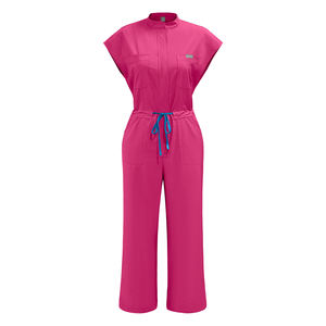 Novedad 2026: Conjunto de uniforme médico rosa intenso más vendido para enfermeras, ropa de trabajo y monos para mujer. - Product Image 5
