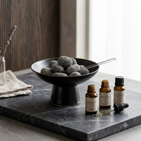 Diffuseur d'huiles essentielles en pierre volcanique brute de style nordique écologique, diffuseur en pierre naturelle