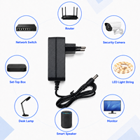 Services ODM/OEM : Adaptateur mural AC/DC 12V 2000mA multi-prises US, EU, UK, AU pour haut-parleur intelligent et décodeur