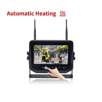 Kit de caméra sans fil pour chariot élévateur, caméra étanche IP69K avec moniteur pour vue sur la mâtine du chariot
