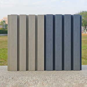 Auuan trang trí nội thất Quảng Châu nhà máy bên ngoài WP tường ốp Bảng điều chỉnh màu gỗ bán sỉ giá - Product Image 5