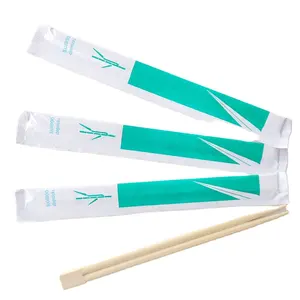 Full paper wrapper printing bamboo chopsticks in Japan