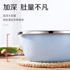 Juego de Recipientes de Acero Inoxidable Xinrong de 3 Piezas, Coloridos, Gruesos y Profundos, para Uso Doméstico en la Cocina - Product Image 4