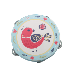 Juguete de pandereta de madera pequeño personalizado de alta calidad, juguetes musicales para niños de educación temprana - Product Image 1