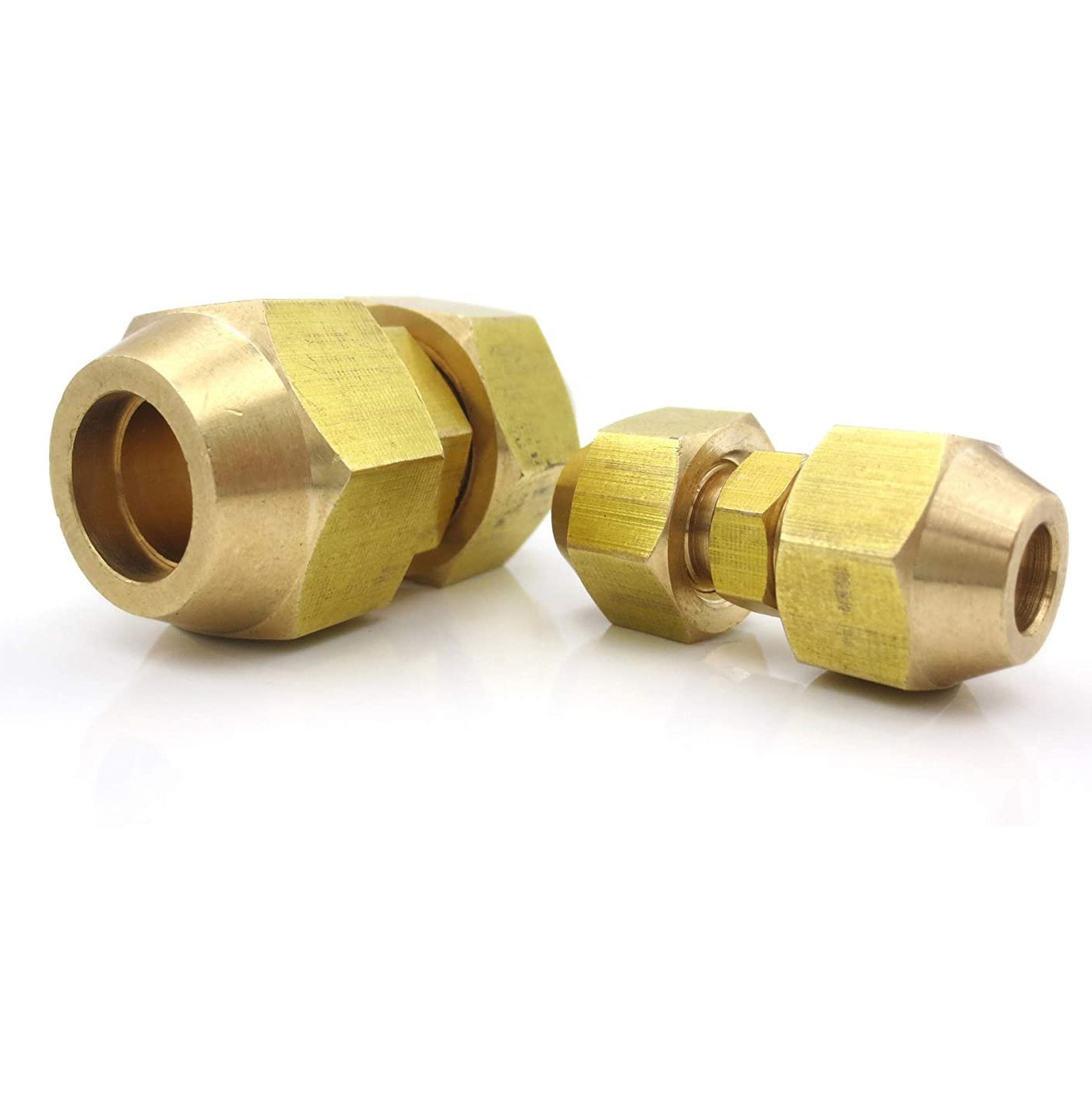 Aexit 5/8 Inch BSP Brass Flare Nut – Double Fitting For Air Conditioner & Refrigeration Lines, 5/8in Pipe Size - View #6