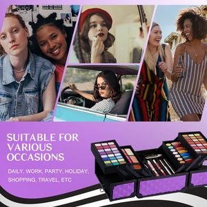 <span class=keywords><strong>Kit</strong></span> di Trucchi per Ragazze e Adolescenti, Set di Makeup con 4 Vassoi Spaziosi, Beauty Case <span class=keywords><strong>da</strong></span> Treno, Valigetta <span class=keywords><strong>da</strong></span> <span class=keywords><strong>Viaggio</strong></span> Portatile per Trucchi - Product Image 6