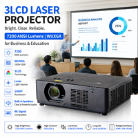 Projecteur laser RGB 4K UHD pour cinéma maison, Smart TV Android natif, WiFi, simulateur de golf sans fil avec écran WiFi