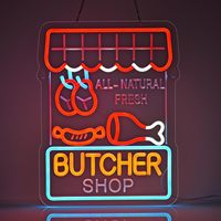 Enseigne lumineuse au néon LED Viande grillée Barbecue Kanji Enseigne au néon japonaise personnalisée pour la décoration murale Restaurant Bar Enseigne commerciale Logo Nom