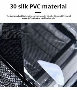 Promotional Hot Selling Large Capacity PVC Transparent <b>Backpack</b> Unisex Waterproof Schoolbag for <b>Students</b> and Travelers - Product Image 3