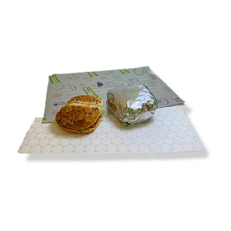 Papier sandwich blanc de qualité alimentaire Papier sandwich transparent en aluminium pour emballage alimentaire