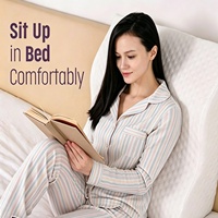 Coussin de soutien ergonomique, réglable, lavable, multifonctionnel, triangulaire, orthopédique, cervical, lombaire, pour la lecture et le sommeil
