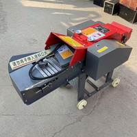 La mini machine en acier durable de coupeur de paille d'herbe de lames pour les animaux alimentent le petit hachoir d'ensilage