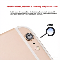 Protection d'objectif de caméra arrière pour iPhone, verre saphir 0,15 mm, dureté 9H, résistant aux rayures, fixation adhésive double face