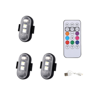 Lumière d'avion télécommandée sans fil, lumière de navigation pour drone, lumière d'avertissement stroboscopique universelle à huit couleurs pour moto et voiture