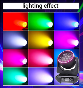 Luz Móvil de Cabeza Multi-Canal de 19 Cabezas con Zoom Wash y Adaptación de Voltaje Amplio para Escenarios de Bodas y Fiestas - Product Image 4