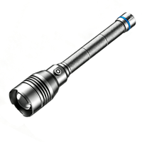 Lampe torche LED rechargeable haute puissance 20000 lumens 26650 COB en alliage d'aluminium IP67 étanche avec zoom
