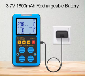 Multi <span class=keywords><strong>detector</strong></span> de gás oxigênio <span class=keywords><strong>O2</strong></span> hidrogênio sulfeto <span class=keywords><strong>H2S</strong></span> monóxido de carbono <span class=keywords><strong>CO</strong></span> gás combustível medidor de gás LEL ST8904 - Product Image 6