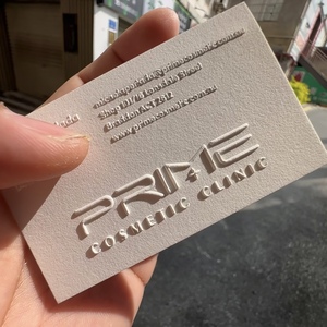 นามบัตรพิมพ์นูนลายแบบกำหนดเองสุดหรู กระดาษฝ้าย พิมพ์ออฟเซ็ต กระดาษอาร์ตคอตตอน กระดาษคราฟท์ กระดาษดูเพล็กซ์ ปั๊มร้อน - Product Image 1