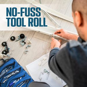 Kit de herramientas para detallado de automóviles, muestra gratuita, bolsa de herramientas multiusos de lona, organizador de herramientas enrollable - Product Image 4