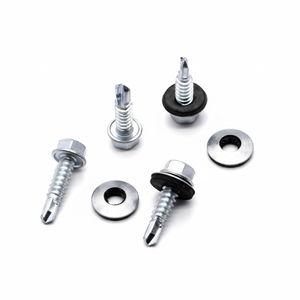 Sujetadores libres de corrosión de alto rendimiento Tornillos hexagonales SDS duraderos para proyectos de madera y metal Recubierto de zinc - Product Image 1