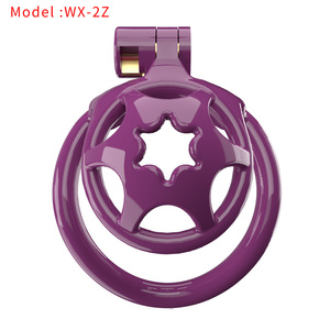 AMOR Juguetes sexuales masculinos Jaula para pene de latón pequeño con 5 anillos de tamaño Dispositivo de castidad uretral erótico para productos SM - Product Image 5