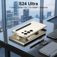 Prix Usine S25 Ultra Smartphone Android 13.0 Deca Core 7,3 Pouces 16 Go+1 To Débloqué Double SIM 4G 5G Écran LCD HD 90Hz 108MP