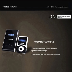 VHF Thì Thầm Loa Walkie Talkie micro cầm tay Tai nghe 60 máy thu 4 máy phát đặt hệ thống hướng dẫn du lịch âm thanh không dây - Product Image 3